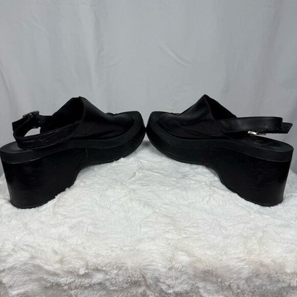 Rare Vintage DKNY Y2K Platform Sling Back Peep Toe Sandals - Women’s 7 - Picture 5 of 6